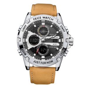 Feice Gold Accented Dual Display Watch - FK036